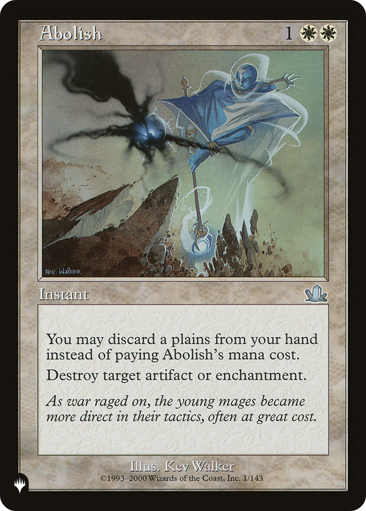 Abolish (LIST-PCY-1) - The List