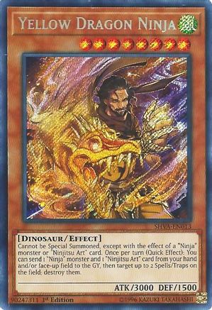 Yellow Dragon Ninja (SHVA-EN013) - Shadows in Valhalla 1st Edition
