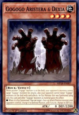 Gogogo Aristera & Dexia (MP18-EN097) - 2018 Mega-Tins Mega Pack 1st Edition