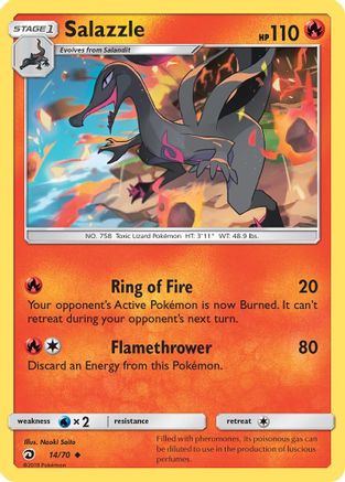 Salazzle 014 Dragon Majesty - Uncommon