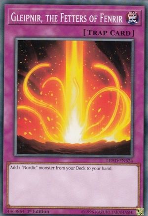 Gleipnir, the Fetters of Fenrir (LEHD-ENB24) - Legendary Hero Decks 1st Edition