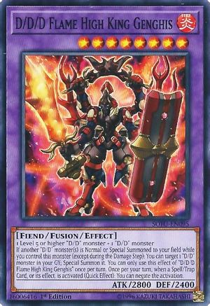 D/D/D Flame High King Genghis (SOFU-EN095) - Soul Fusion Unlimited