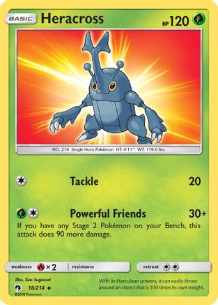 Heracross 018/214 SM Lost Thunder - Uncommon