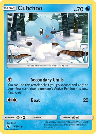 Cubchoo 061 SM Lost Thunder - Common