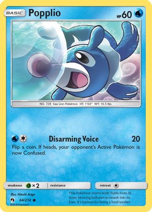 Popplio (64) 064/214 SM Lost Thunder - Common
