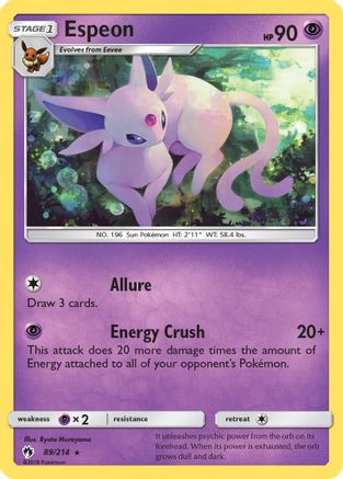 Espeon 089/214 SM Lost Thunder - Rare