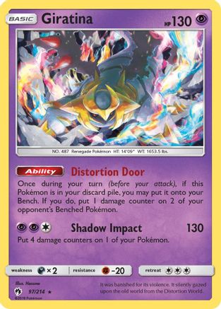 Giratina 097/214 - Holofoil SM Lost Thunder - Holo Rare