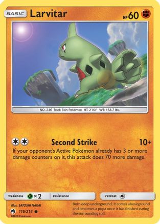Larvitar (115) 115/214 SM Lost Thunder - Common