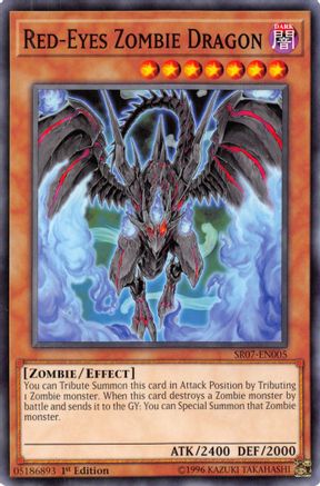 Red-Eyes Zombie Dragon (SR07-EN005) - Structure Deck: Zombie Horde 1st Edition