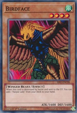 Birdface (SS02-ENC08) - Speed Duel Decks: Duelists of Tomorrow 1st Edition