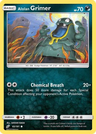 Alolan Grimer 083/181 - Reverse Holofoil SM Team Up - Common