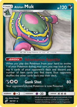 Alolan Muk 084/181 SM Team Up - Rare