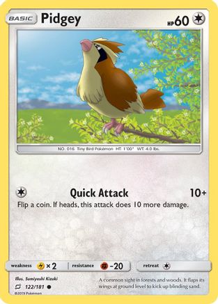 Pidgey (122) 122/181 SM Team Up - Common