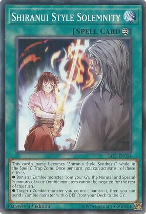 Shiranui Style Solemnity (SAST-EN064) - Savage Strike Unlimited