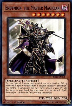 Endymion, the Master Magician (SR08-EN005) - Structure Deck: Order of the Spellcasters 1st Edition