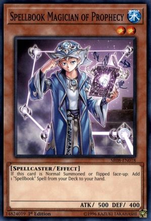 Spellbook Magician of Prophecy (SR08-EN018) - Structure Deck: Order of the Spellcasters 1st Edition