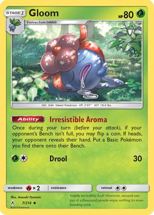 Gloom 007/214 SM Unbroken Bonds - Uncommon