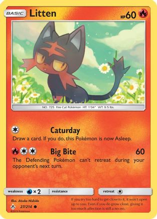 Litten (27) 027/214 SM Unbroken Bonds - Common
