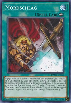 Mordschlag (DANE-EN065) - Dark Neostorm 1st Edition