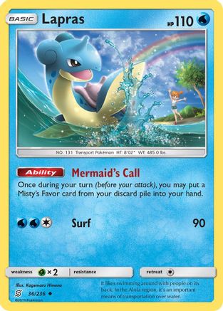 Lapras 036/236 SM Unified Minds - Uncommon