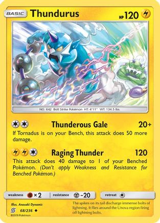 Thundurus 068/236 SM Unified Minds - Uncommon