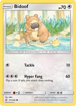 Bidoof 171/236 SM Unified Minds - Common