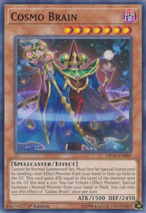 Cosmo Brain (MP19-EN089) - 2019 Gold Sarcophagus Tin Mega Pack 1st Edition
