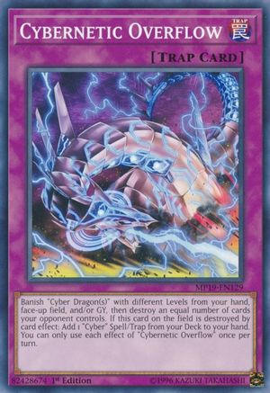 Cybernetic Overflow (MP19-EN129) - 2019 Gold Sarcophagus Tin Mega Pack 1st Edition