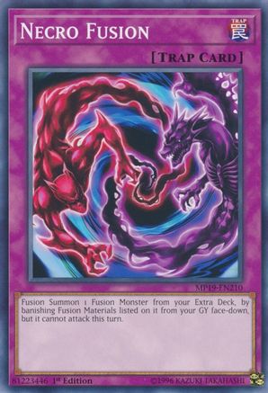 Necro Fusion (MP19-EN210) - 2019 Gold Sarcophagus Tin Mega Pack 1st Edition