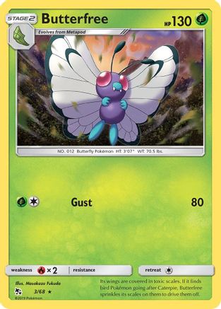Butterfree 003/68 Hidden Fates - Rare