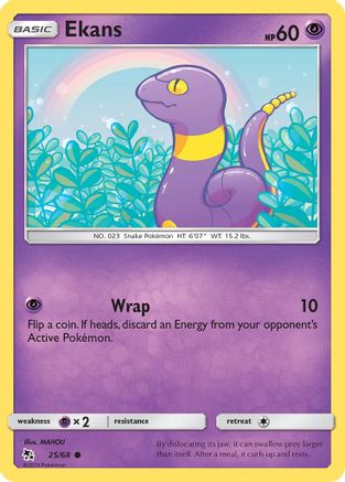 Ekans (25) 025/68 Hidden Fates - Common