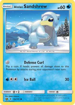 Alolan Sandshrew 19a/145 - Holofoil Alternate Art Promos - Promo