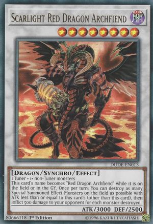 Scarlight Red Dragon Archfiend (DUDE-EN013) - Duel Devastator 1st Edition