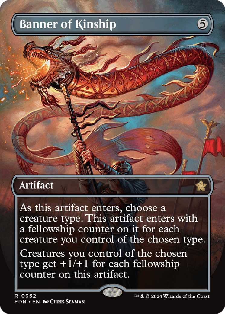 Banner of Kinship (FDN-352) - Foundations (Borderless) Foil