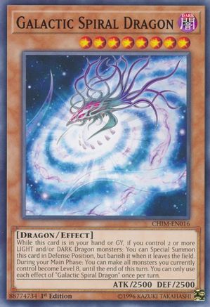 Galactic Spiral Dragon (CHIM-EN016) - Chaos Impact 1st Edition