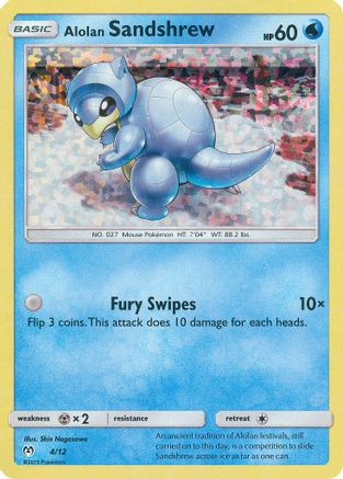 Alolan Sandshrew 004/12 - Holofoil McDonalds Promos 2019 - Promo