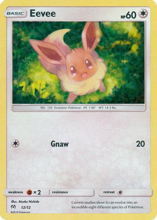 Eevee 012/12 - Holofoil McDonalds Promos 2019 - Promo