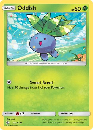 Oddish 002/236 SM Cosmic Eclipse - Common