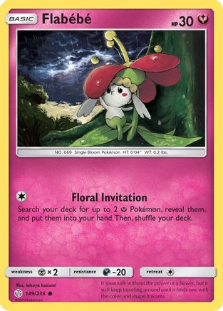 Flabebe 149/236 SM Cosmic Eclipse - Common