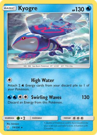 Kyogre 053/236 SM Cosmic Eclipse - Rare