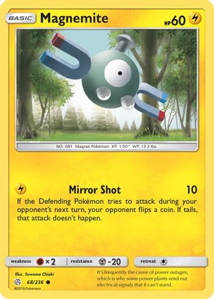 Magnemite 068/236 - Reverse Holofoil SM Cosmic Eclipse - Common