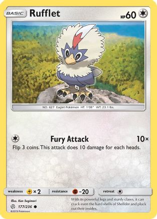 Rufflet 177/236 SM Cosmic Eclipse - Common