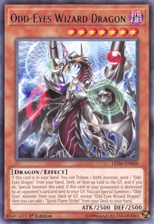 Odd-Eyes Wizard Dragon (LED6-EN046) - Legendary Duelists: Magical Hero Unlimited