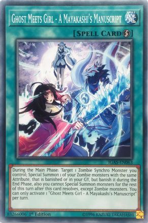 Ghost Meets Girl - A Mayakashi's Manuscript (IGAS-EN063) - Ignition Assault 1st Edition