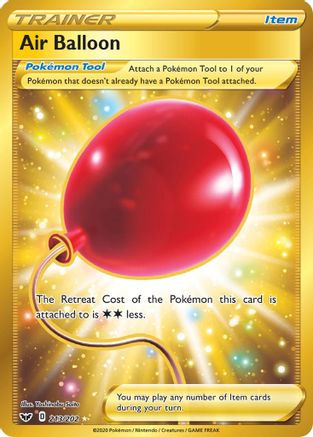 Air Balloon (Secret) 213/202 - Holofoil SWSH01 Sword & Shield Base Set - Secret Rare