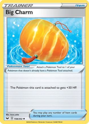 Big Charm 158/202 SWSH01 Sword & Shield Base Set - Uncommon