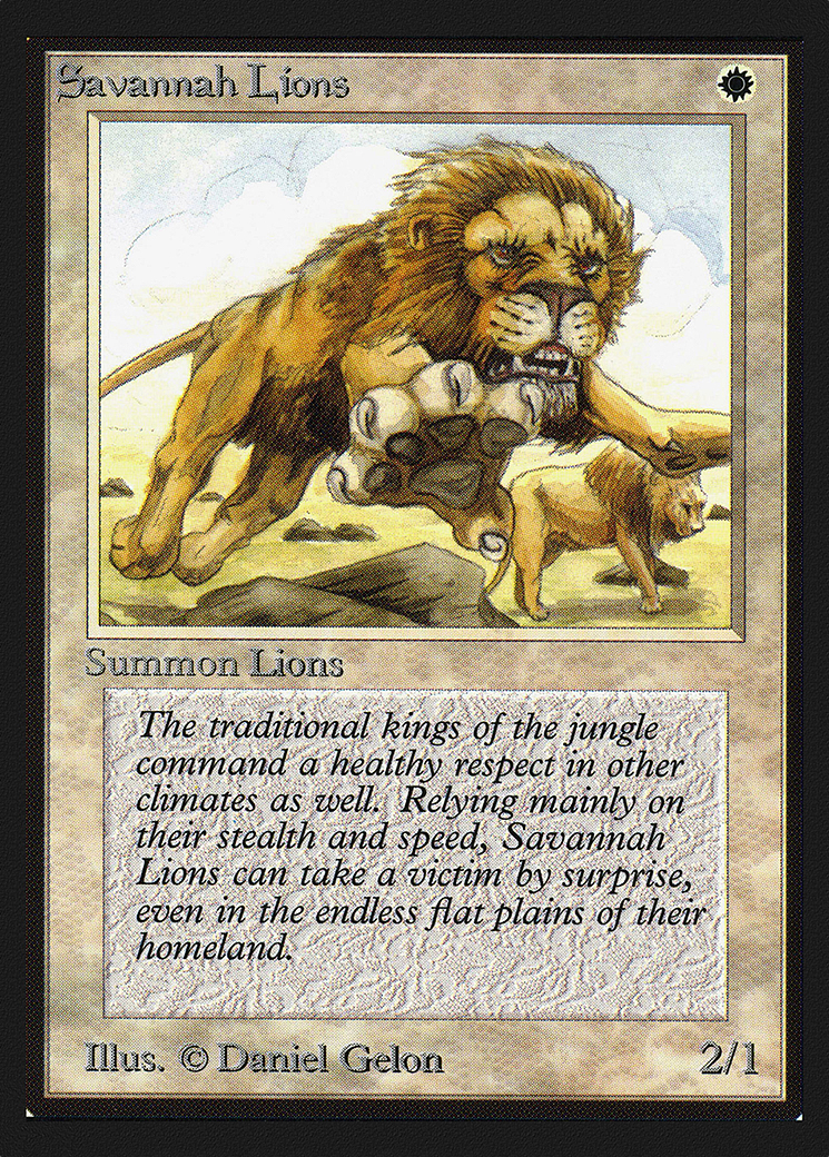 Savannah Lions (IED-039) - Intl. Collectors' Edition