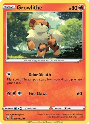 Growlithe 027/192 SWSH02 Rebel Clash - Common