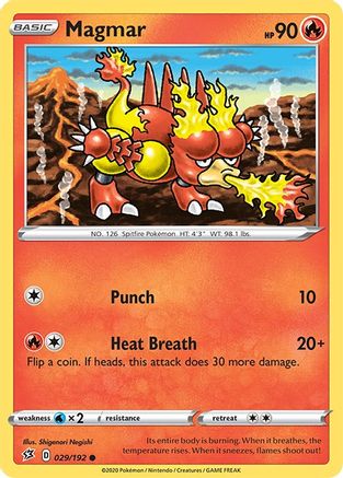 Magmar 029/192 SWSH02 Rebel Clash - Common