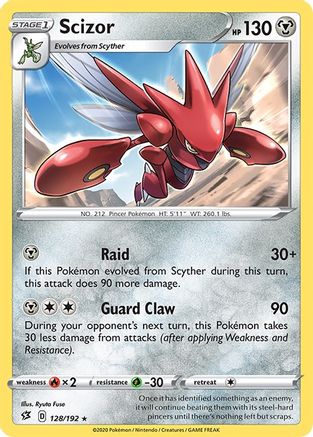 Scizor 128/192 SWSH02 Rebel Clash - Rare